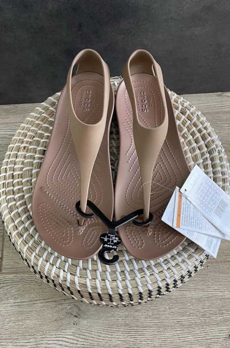 Crocs japonki serena flip brązowe W9 39/40