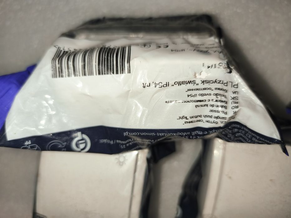 Przycisk światło dzwonkowy Simon aqua