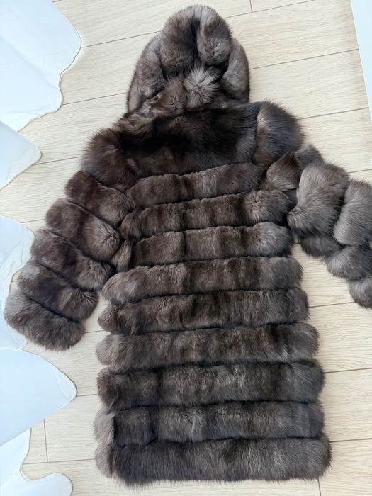 Шуба из песца, песцовая шуба, под соболь, соболь