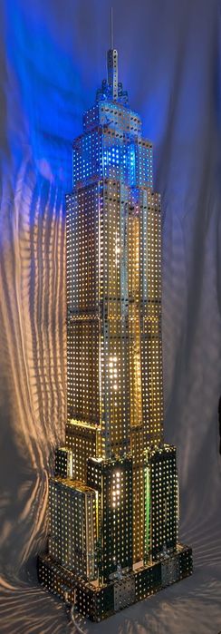 Candieiro escultura Meccano-Modelo Empire State Building