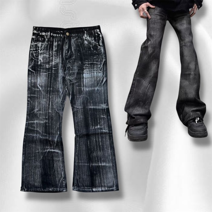 Flared jaded London jeans opium y2k джинси клеш фларед джинсы опиум