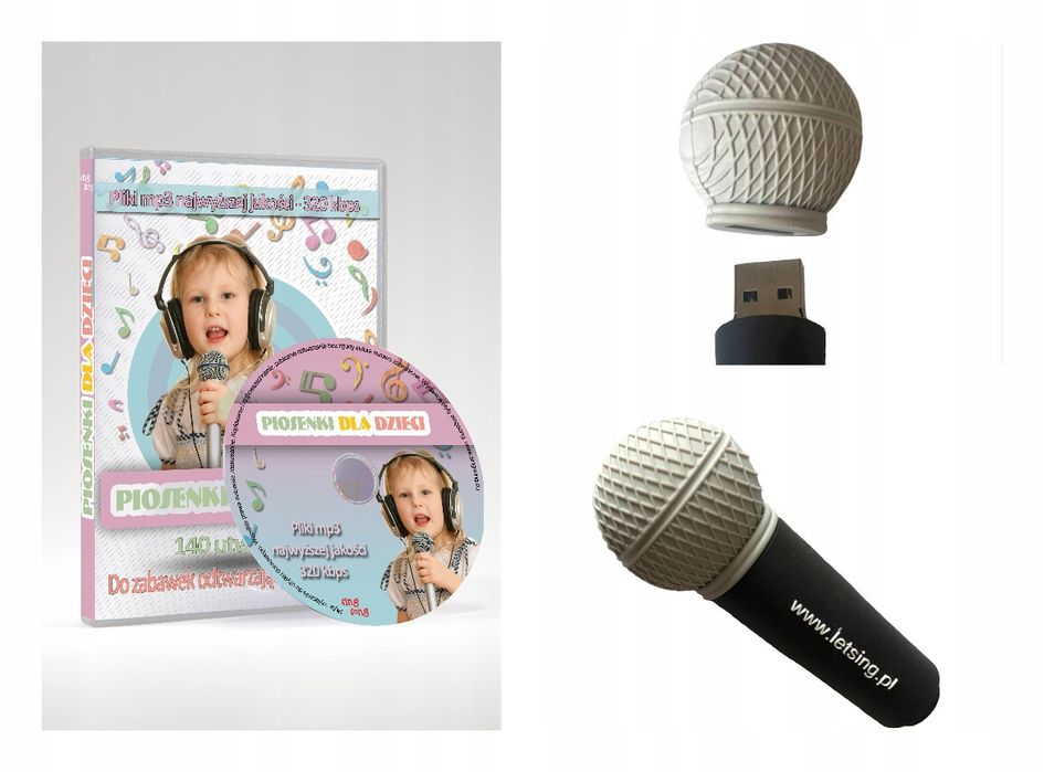 Karaoke 140 piosenek do zabawek pendrive muzyczny