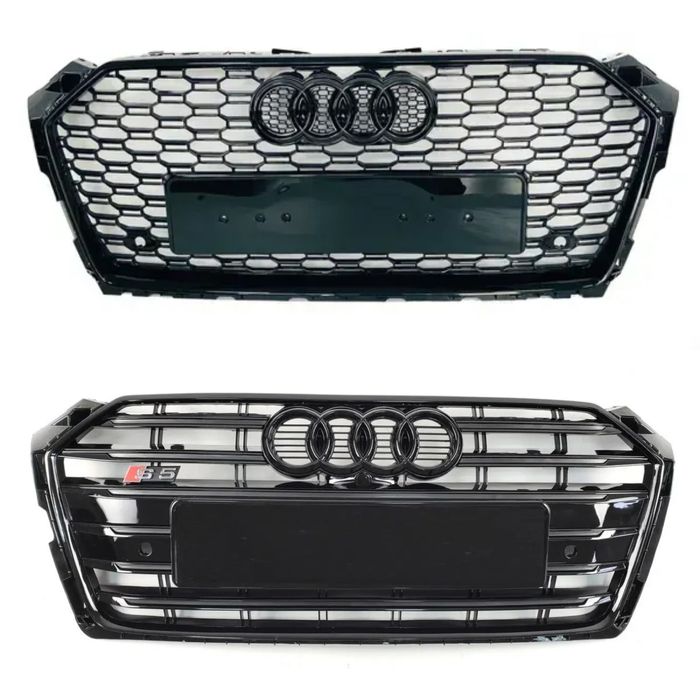 Решітка радіатора Audi A5 B9 F5 2017-2020 стиль RS5 / S-line чорний