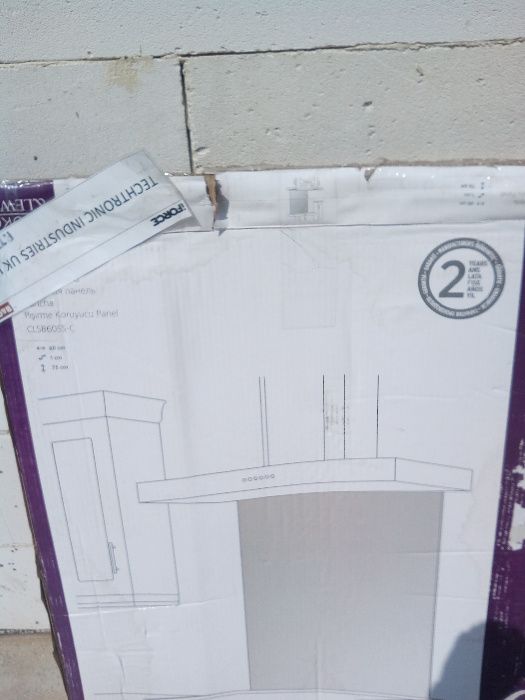 Płyta ochronna nad kuchenkę INOX 75x60cm