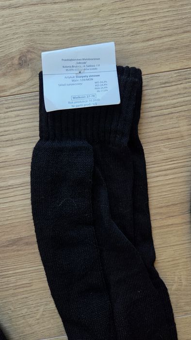 Skarpety zimowe męskie wełniane rozmiar 41-43
