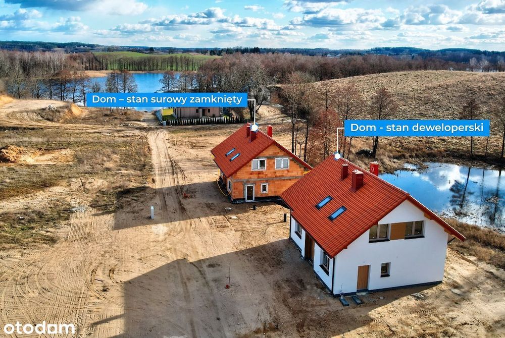 Dom nad stawem z dostęp do jeziora k.Mrągowa