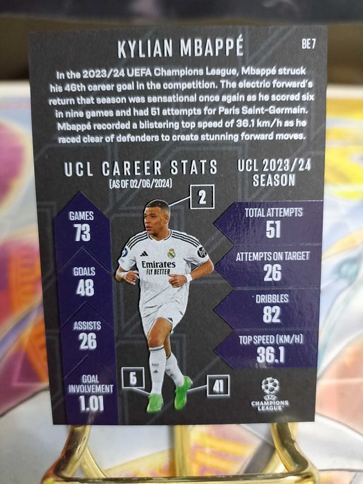 Kylian Mbappé-Black Edge Edition-Match Attax