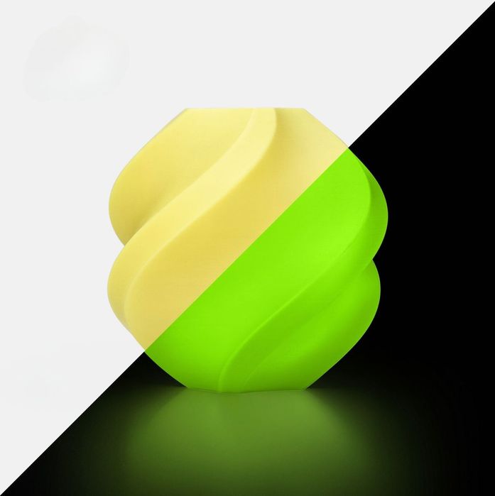 філамент Bambu Lab PLA Glow 1.75 mm, світиться у темряві