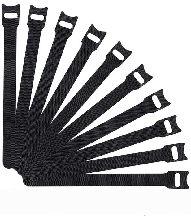 10 abraçadeiras organizador de cabo fecho Velcro. USB fones etc..