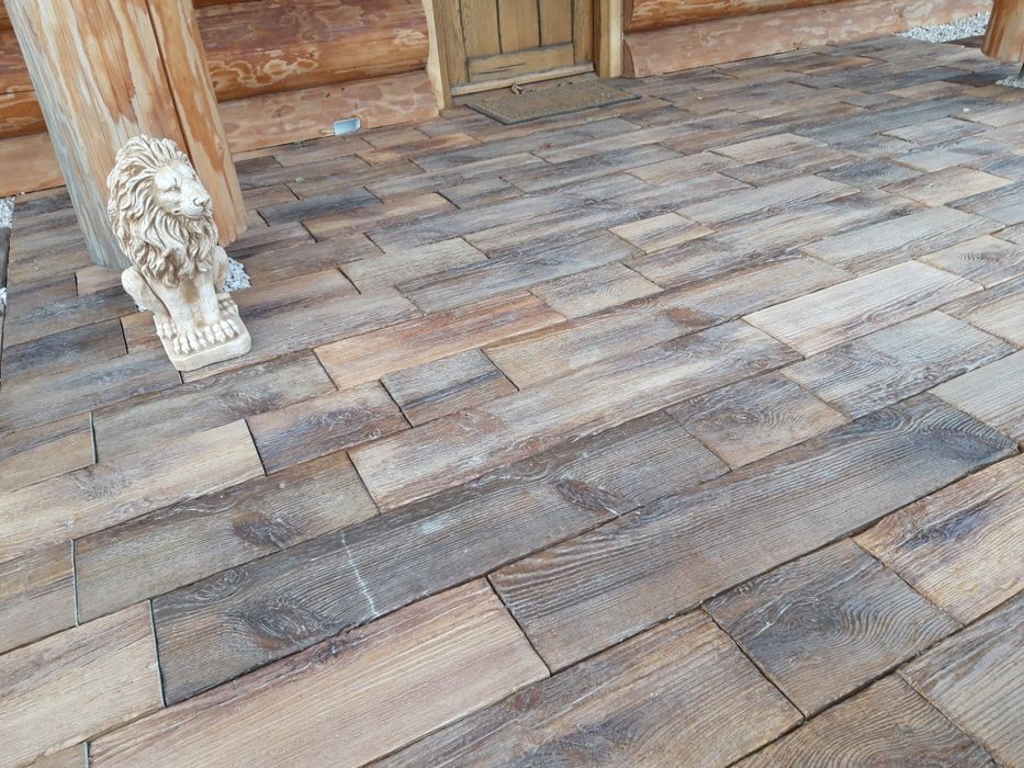 Deska tarasowa, drewno betonowe