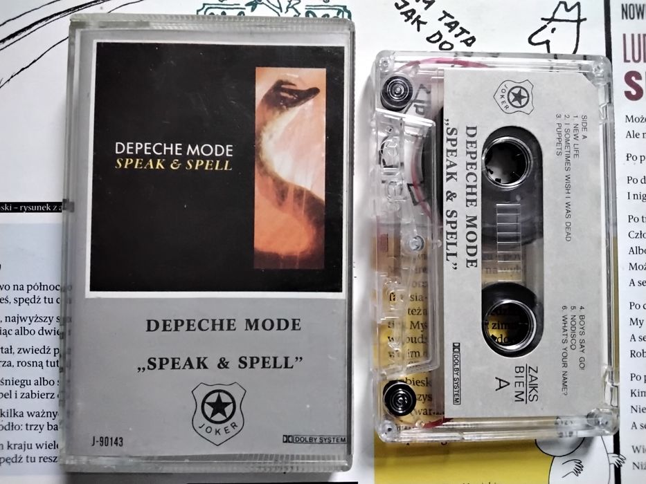 Depeche Mode kaseta Speak & Spell Joker edition paper label rare