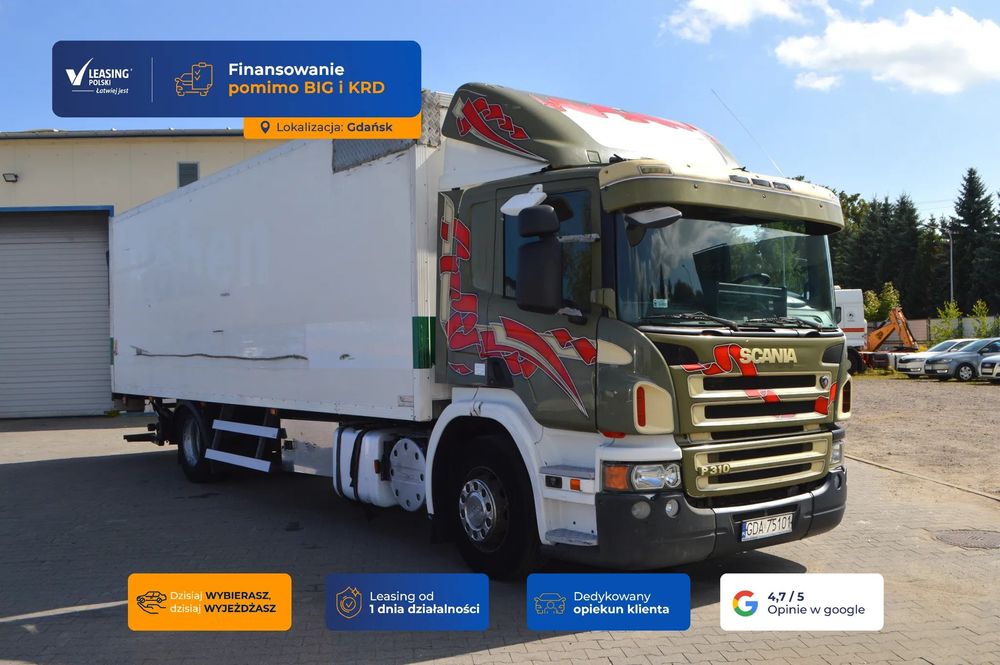 Scania Scania P 310  GDAŃSK [14883]P 310, winda 2t. zabudowa 8/2,5/2,1 Euro4, ład. 6,4 t.