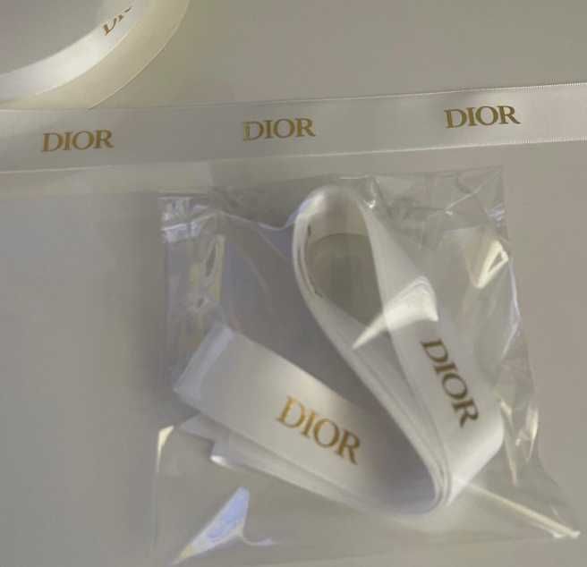 Wstążka DIOR długość 150cm szer 2,5cm kokarda kokardka ozdoba