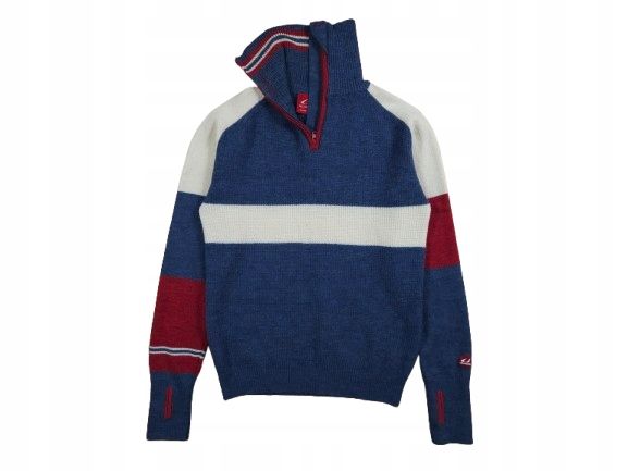 ULVANG Sweter Męski 100 % Wełna Zip Neck r. XXL