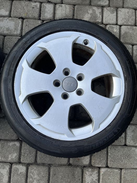 Alufelgi 5x112 17 cali Audi A3 A4 opony 225/45/17 zamiana