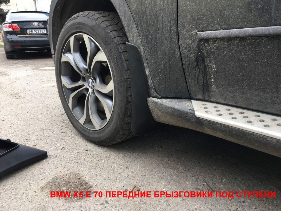 Бризковики BMW X5 E70 2007-2013/F15 2013-2019 з порогами та без Mпак