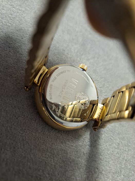 Nowy zegarek versus versace damski złoty bransoleta oryginalny prezent