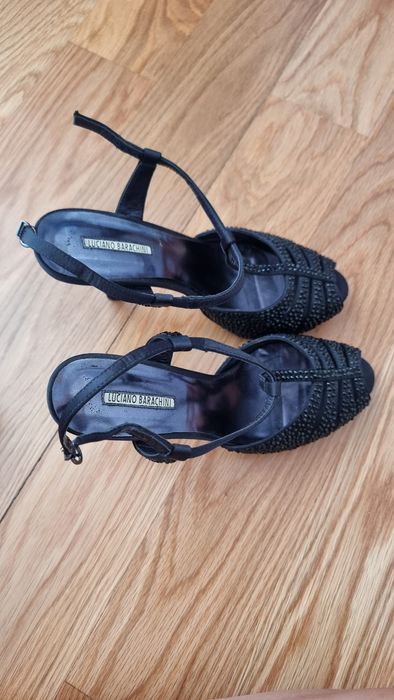 Vendo Sandálias Pretas Luciano Barachini