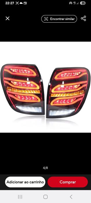 Farolins traseiras Chevrolet Captiva