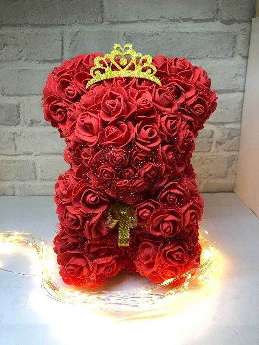 Медведь, Ведмедик с троянд подарок  Мишка из роз подарок для девушки