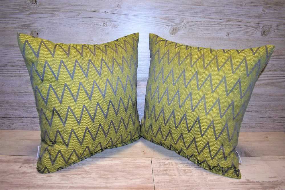 Poszewka  45 x 45 cm szaro zielona