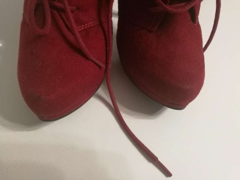 Botki bordowe  36