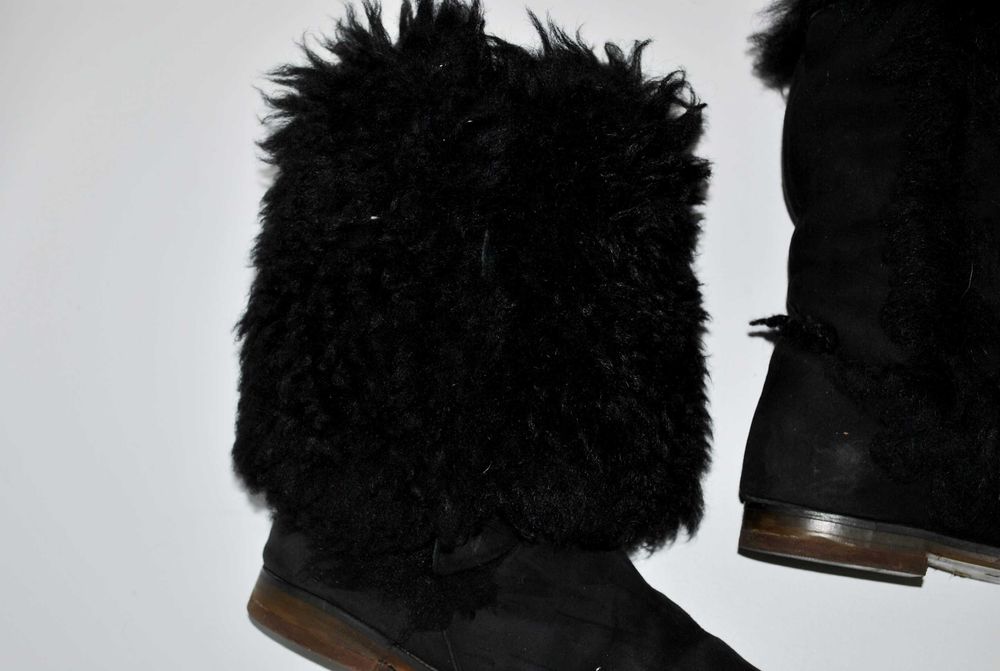 Сапоги женские овчина натуральные лама ботинки зимние угги 23,5 см ugg