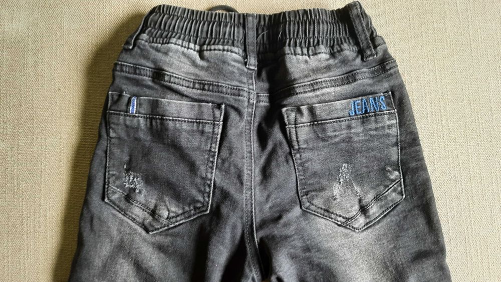 Модные Штаны джинсы  на флисе зимние брюки + демисезонные 6 7 л.  цена