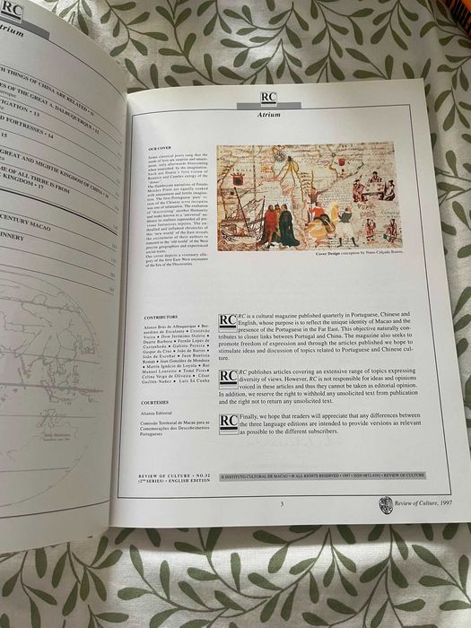 Review of Culture nº 32 – Instituto Cultural de Macau | Edição em inglês