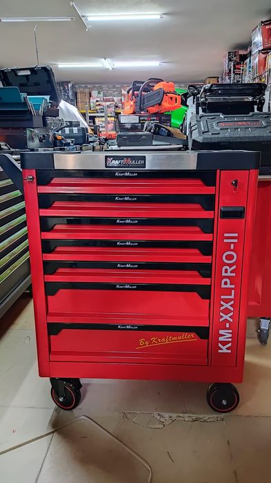 Carrinho de ferramentas com 7 gavetas completas XXL-PRO