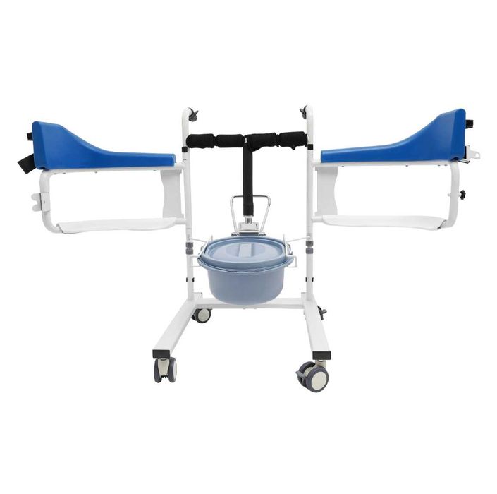 Hydrauliczny podnośnik pacjenta 3w1 z nocnikiem i kołami hamującymi