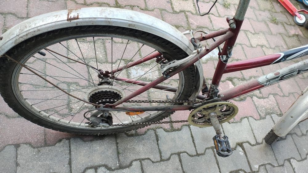 Rower damski czerwony