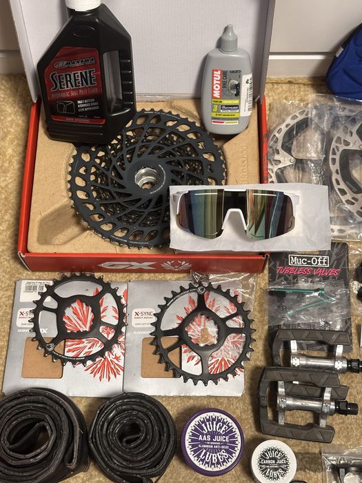 Велозапчасти Sram. Shimano. Rock shox. muc-off. juice