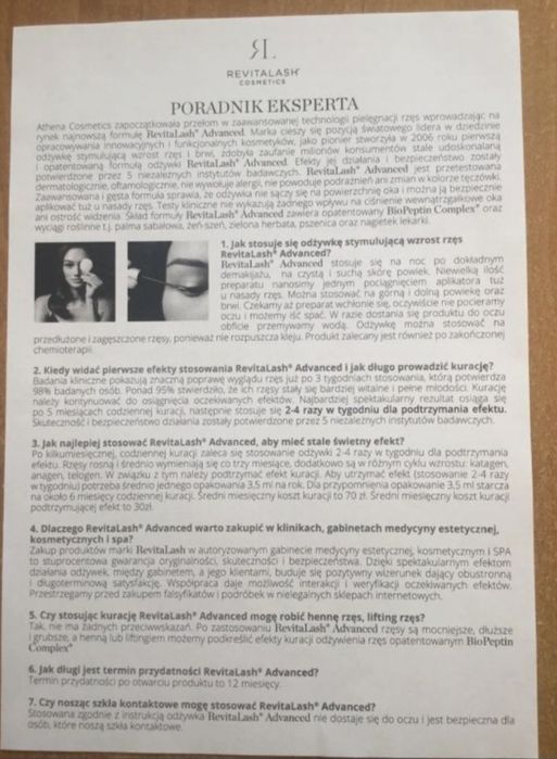 Revitalash odżywka do brwi z dodatkami