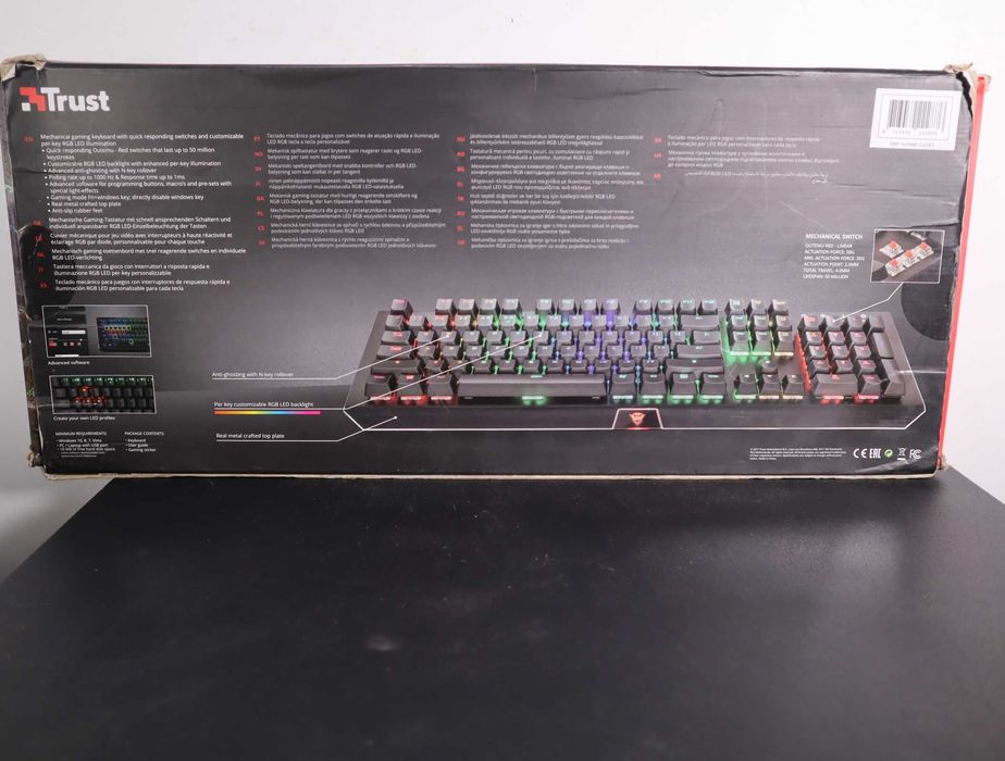 TRUST - CADA GXT 890 RGB Mechanical Gaming Keyboard - QWERTY