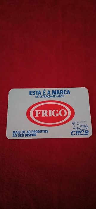 Calendário de bolso Frigo de 1991