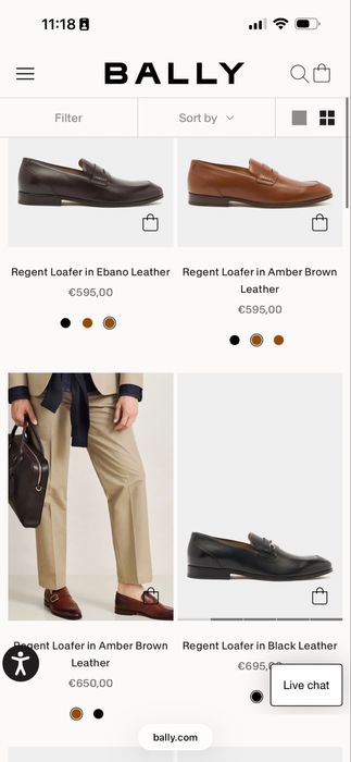 Туфли лофери мокасіни чоловічі Bally