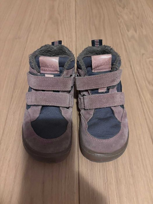 Trzewiki Froddo Barefoot AD Winter Wool Gray/Pink EU31