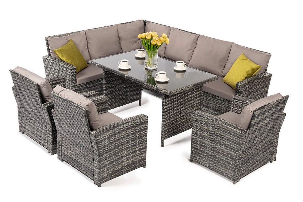 Zestaw Mebli Ogrodowych Narożnik Ogrodowy technorattan HIT 5 Kolorów