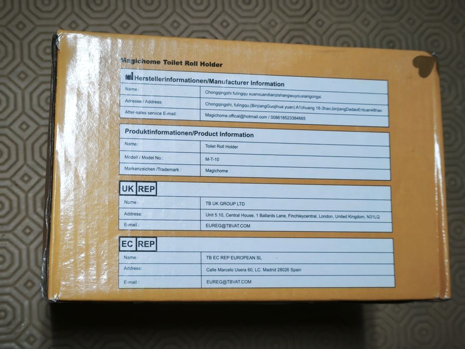 Suporte papel higiénico