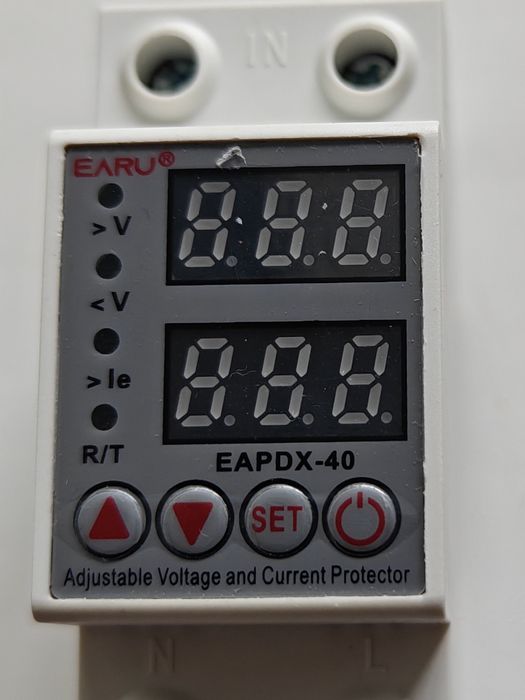 Захисне реле напруги 40А - EARU EAPDX-40-RG