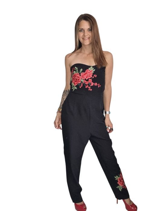 Czarny kombinezon cameo rose rozmiar xxl 44