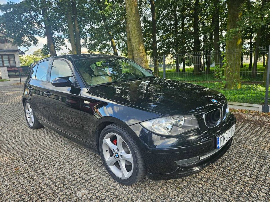 BMW 1 * 2.0 benzyna * 143 KM * 2007r. * jasna skóra *  podgrzewane fotele *