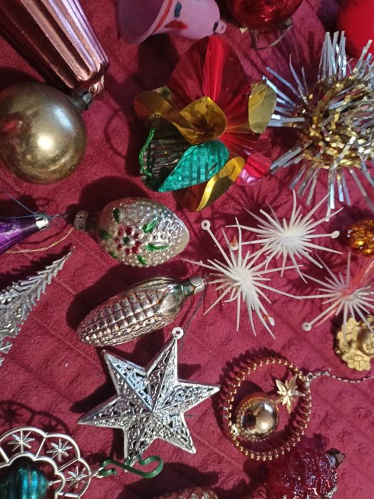 Bombki i ozdoby na choinkę PRL