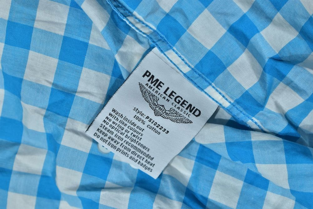 Pme Legend Męska Koszula W Niebieska Kratkę 3Xl