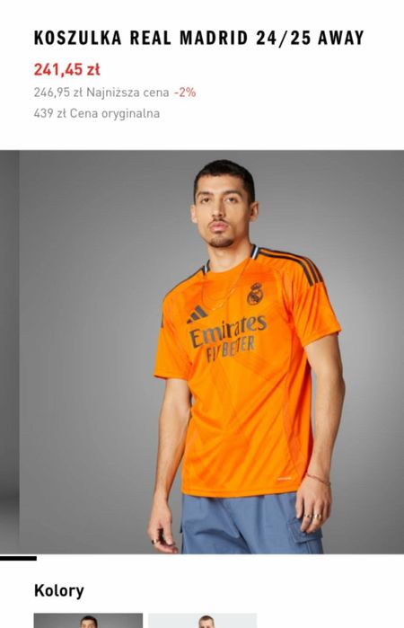 Oryginalna Koszulka Real Madryt L XL