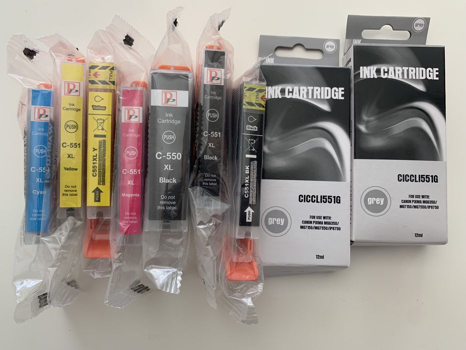 Tinteiros compatíveis canon pixma selados