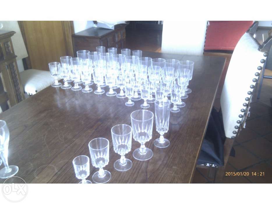 1 Lote de copos em Cristal