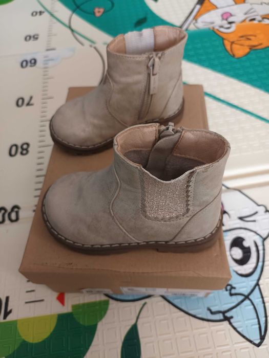 Дитячі демісезонні черевики для дівчинки  бежеві Nelli blu