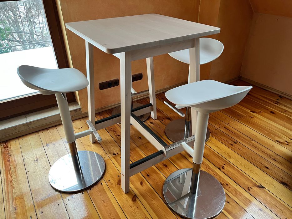 stolik barowy Norraker z 4 krzesłami Janinge